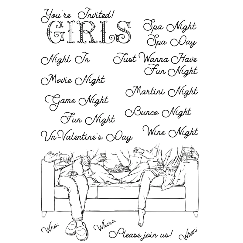 Прозрачный силиконовый штамп для ног/печать скрапбукинга своими