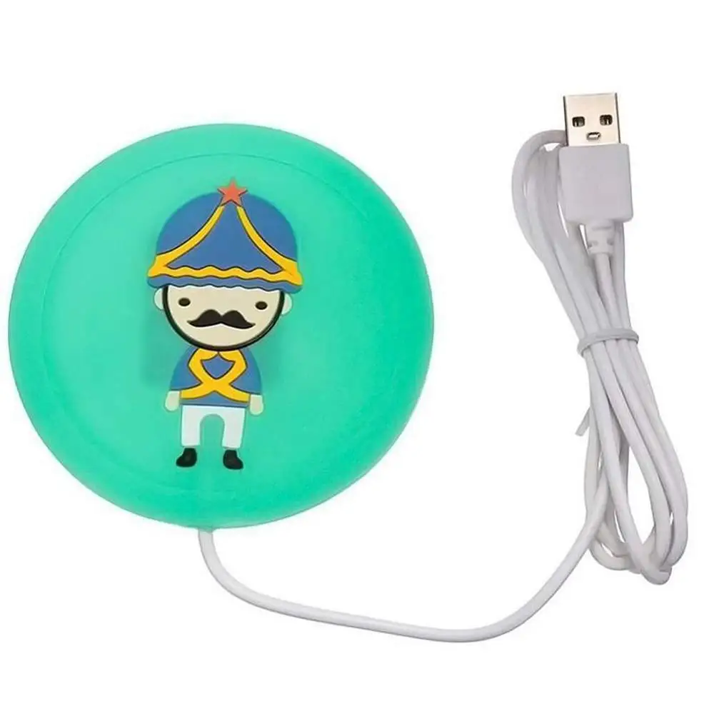 Милый мультяшный 5V нагреватель для кофейной кружки USB силиконовый тарелка молока