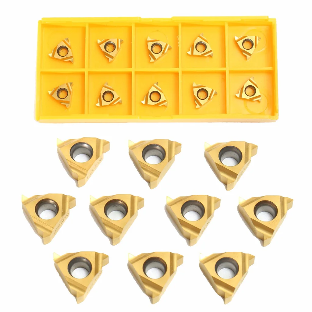 

10pcs 1/4''11ER A60 Carbide Inserts For Lathe Grooving Cut-Off Tool