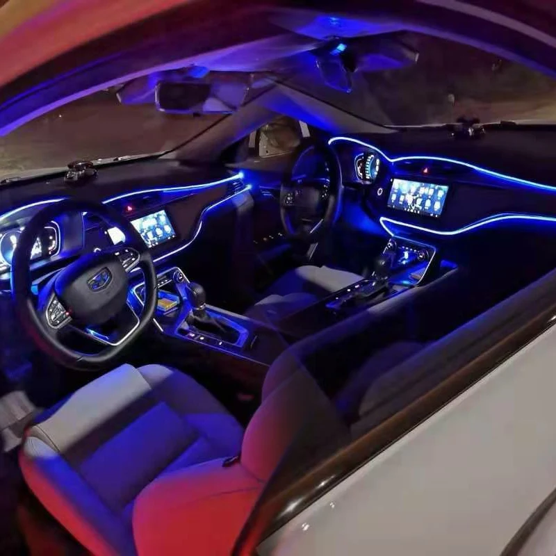 

Strip Lamp LED Atmosphere Lamp Interior Ambient Atmosphere Foot Center Console Door Car Interior Accessories Optical Fiber