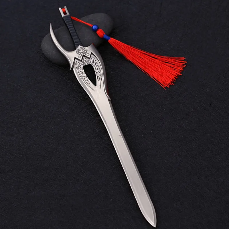 

Alloy sword 22cm role playing metal weapon unsung hero single sword office decoration weapon exquisite keychain model