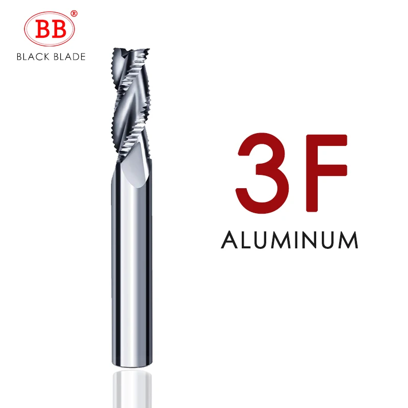 

BB Твердосплавная черновая концевая фреза HSS 3 4 флейты