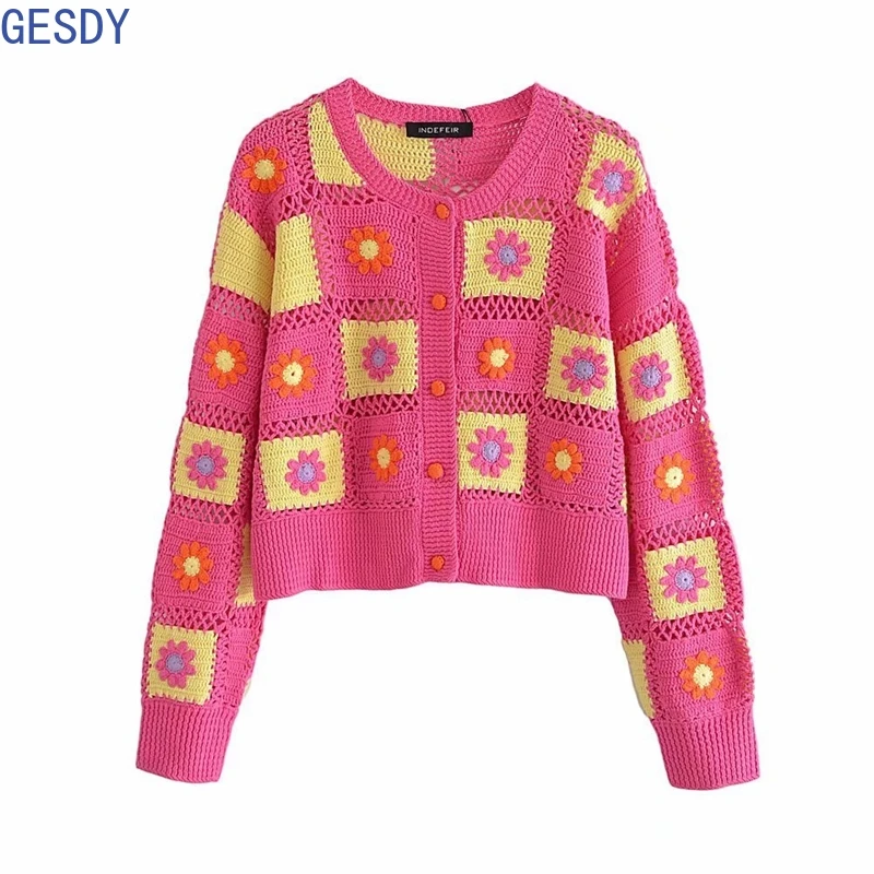 

Cardigan Korean Fashion Ropa Aesthetic Women's Clothing Fall Clothes for Women Manga Larga Sueter Top Femme Cropped Cárdigans