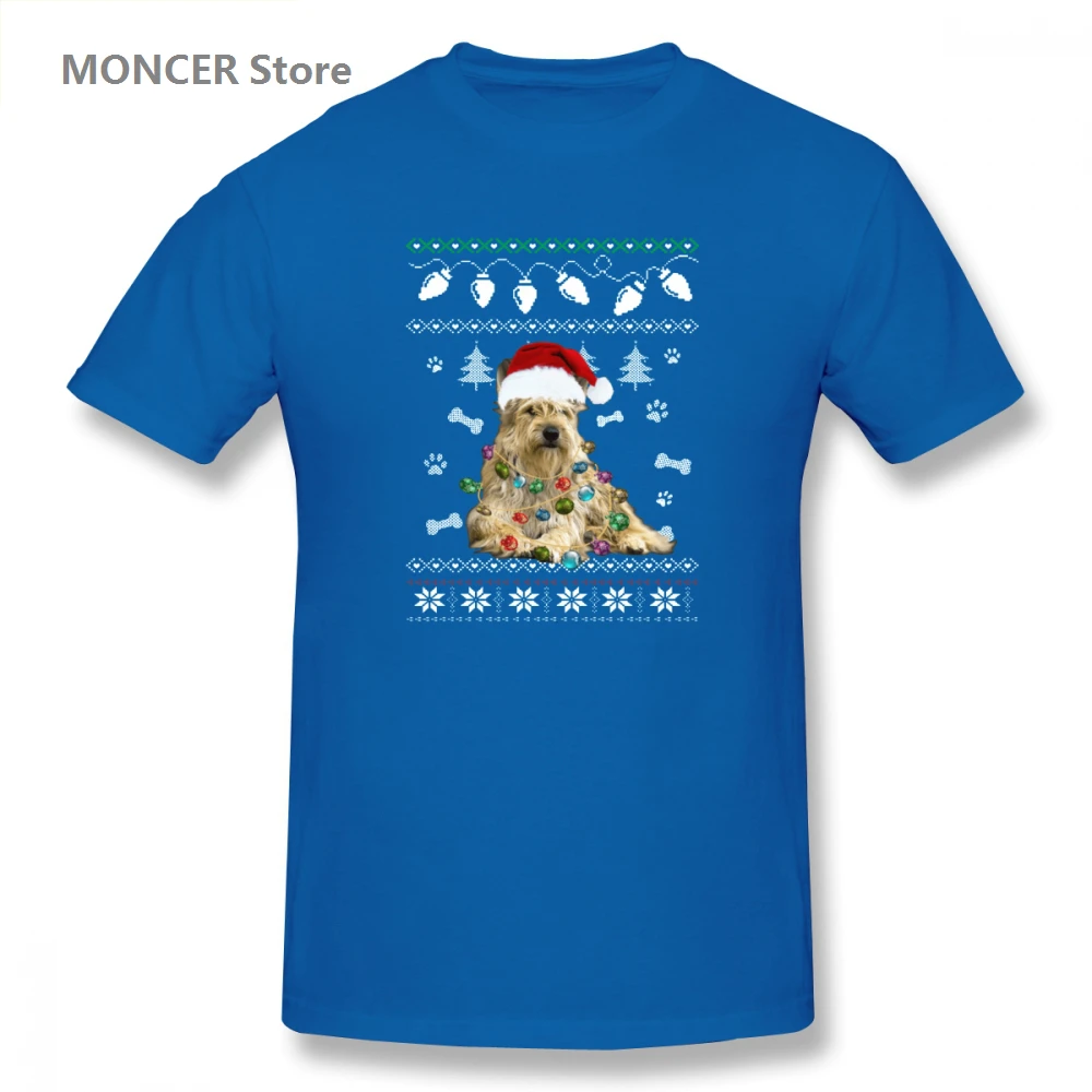

BERGER PICARD Christmas Dog Light Christmas Dog Y Men's Basic Short Sleeve T-Shirt Many colors casual t-shirts