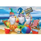 Алмазная 5D картина сделай сам на пляже, злодей, квадратная круглая стразы, хобби, ремесла, мозаика, подарки ручной работы, вышивка крестиком, украшение для дома