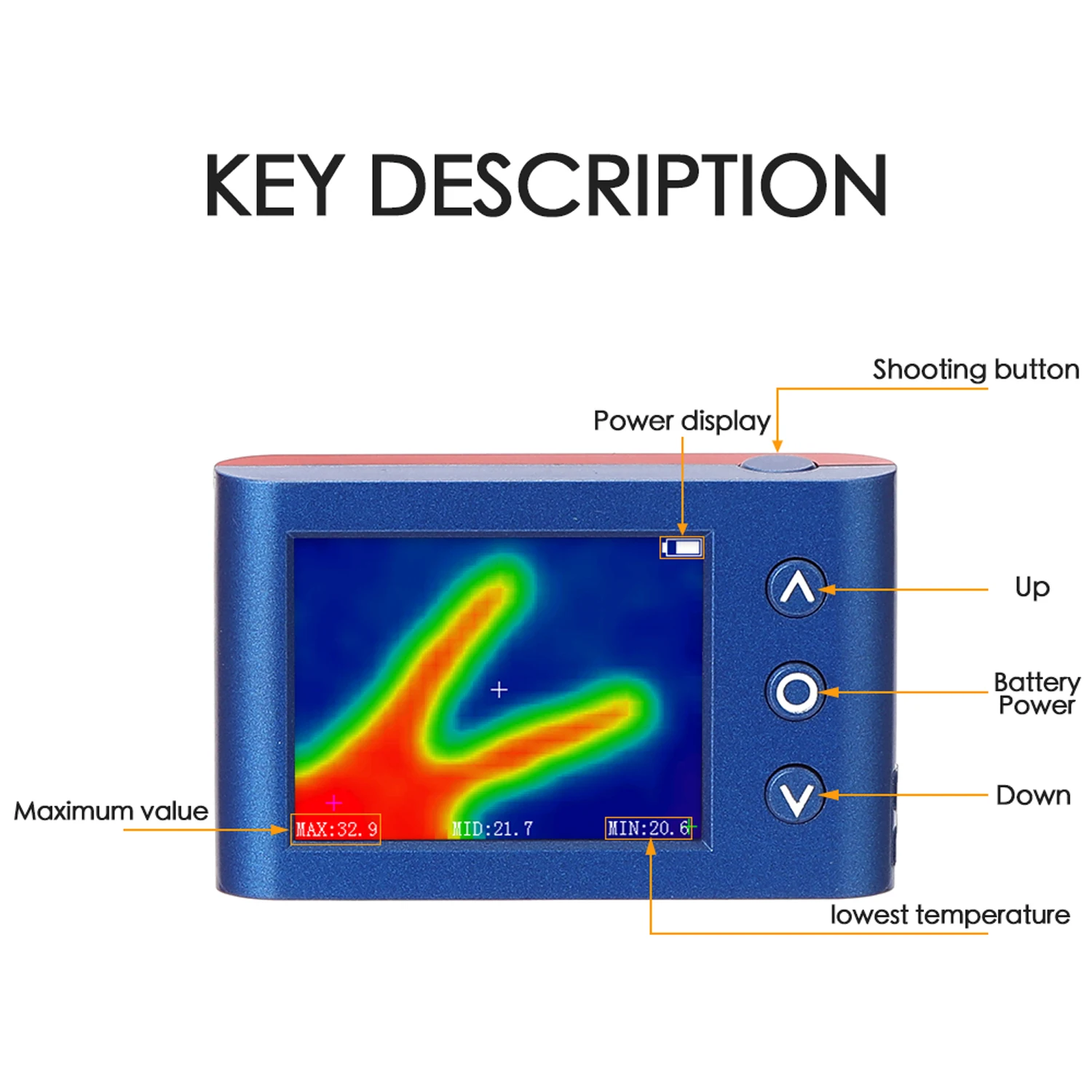 Инфракрасный Тепловизор MLX90640 камера с датчиком температуры цифровой термометр