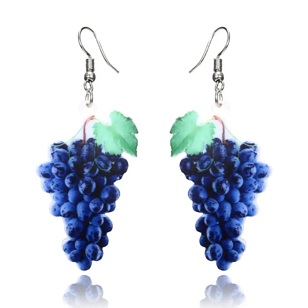 

2021 New Fashion Simulation Coconut Tree Earrings Summer Ornament Small Fresh Acrylic Earrings Fruit Drop