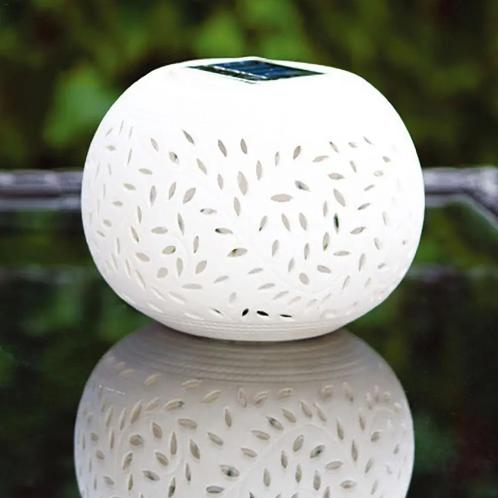 Красочная полая керамика светодиодный солнечный свет Декоративный Солнечный