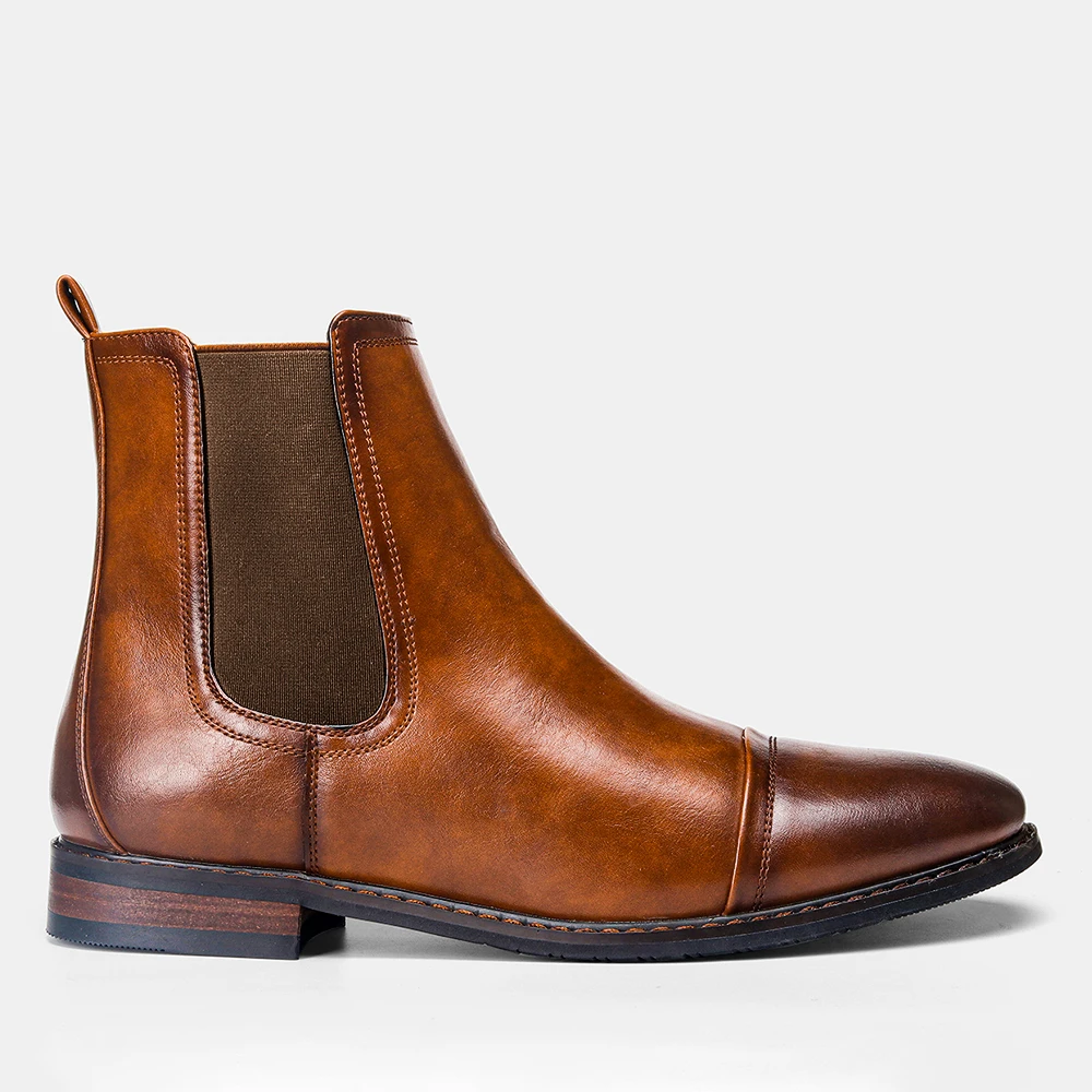 Мужские брендовые Ботинки Челси 40 46 модные удобные кожаные ботинки 2020|Ботинки