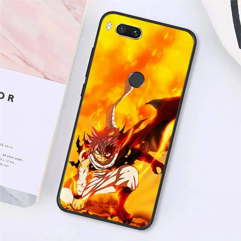 

fairy tail anime manga Phone Case For Xiaomi Redmi note 7 8 9 t k30 max3 9 s 10 pro lite Luxury brand shell funda coque