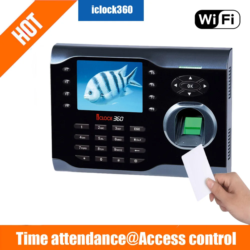 ZK iclock360 zkteco iclock 360 высокоскоростной TCP/IP отпечаток пальца времени посещаемость
