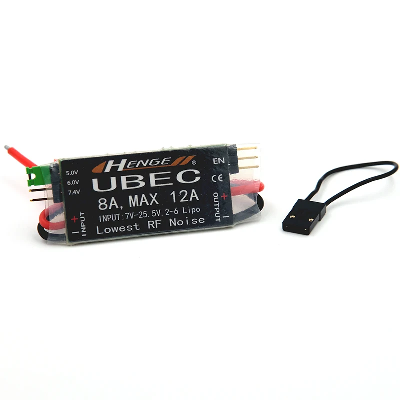 HENGE 8A UBEC Выход 5В/6В 6A/8A Max 12A Inport 7 V-25,5 V 2-6S Lipo/на возраст от 6 до 16 Сотовый металл-гидридных или никель Вход переключатель режима BEC Квадрокоптер с дистанционным управлением