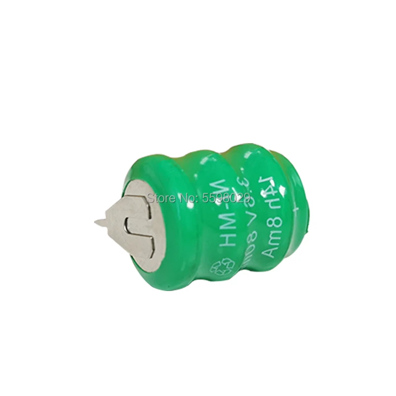 80 мА/ч 3 6 В Оригинальный Новый никель-металлогидридный перезаряжаемый кнопочный