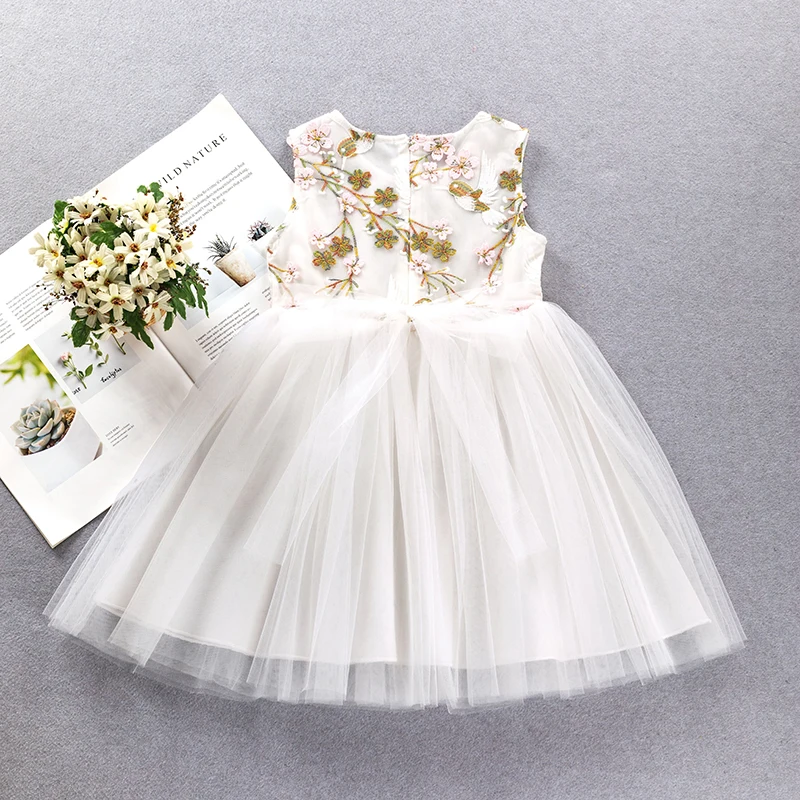Платья для девочек 2020 модное платье кружевное Цветочное маленьких детские