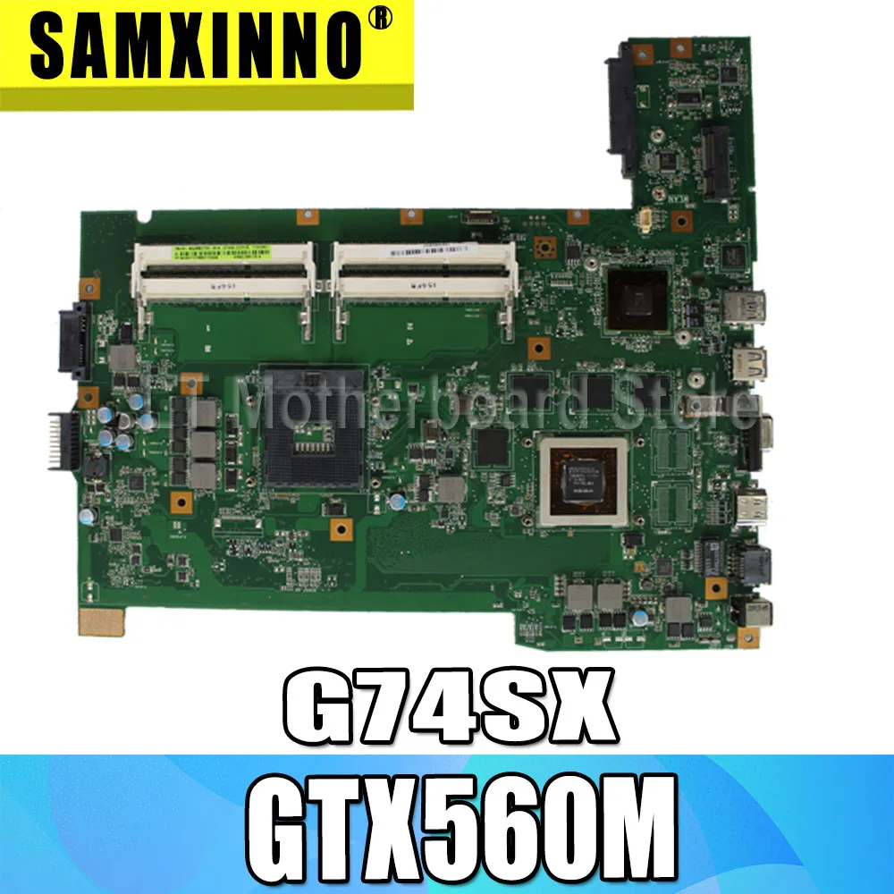 

G74SX материнская плата 2D GTX560M 2G для For Asus G74SX G74S G74 материнская плата для ноутбука G74SX материнская плата G74SX тест 100% OK