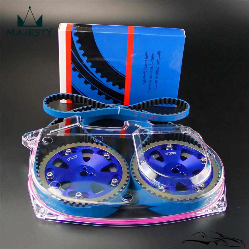 Ремень ГРМ w/Balance + прозрачная крышка шестерни шкив кулачка для Lancer EVO 9 IX 4G63|cam