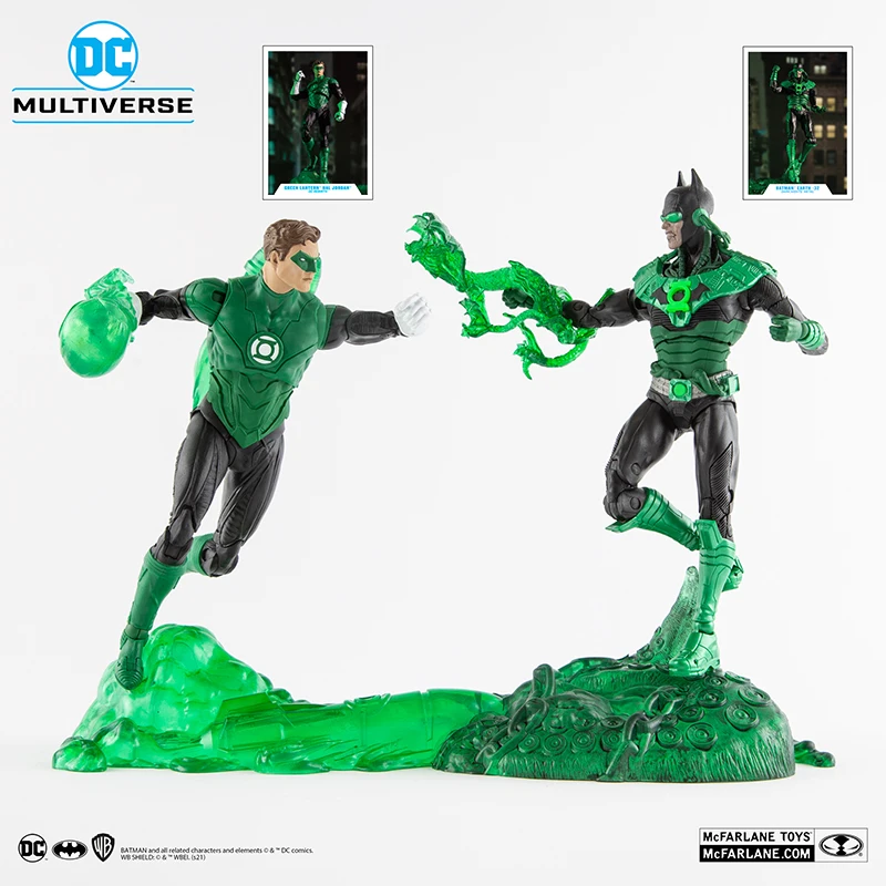 McFarlane Batman Earth 32 & Green Lantern John Stewart Articulated Figure Model Toys 17cm