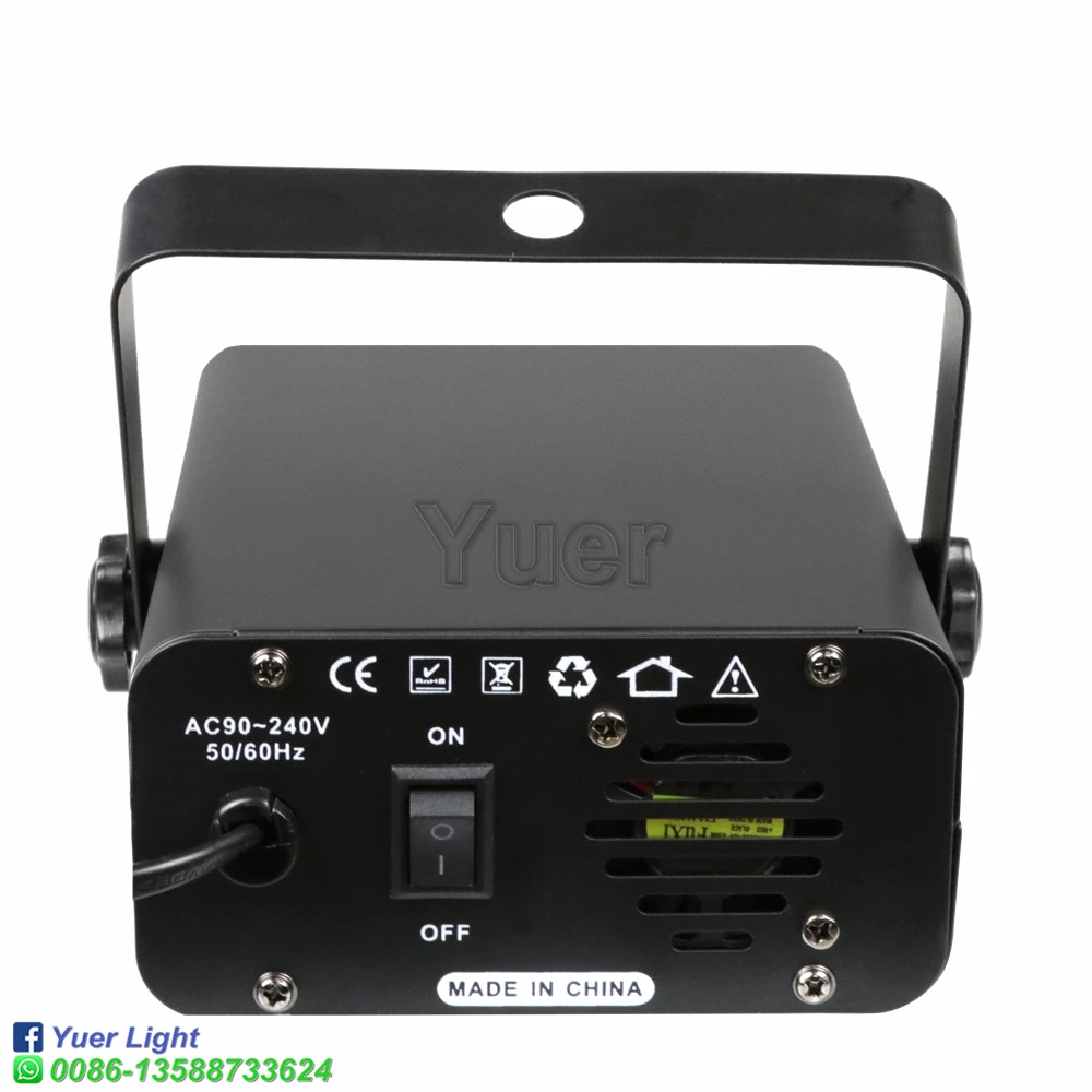 4 шт./лот Лидер продаж 10 Вт RGB цветные узоры лазерный свет DMX 512 Профессиональный DJ