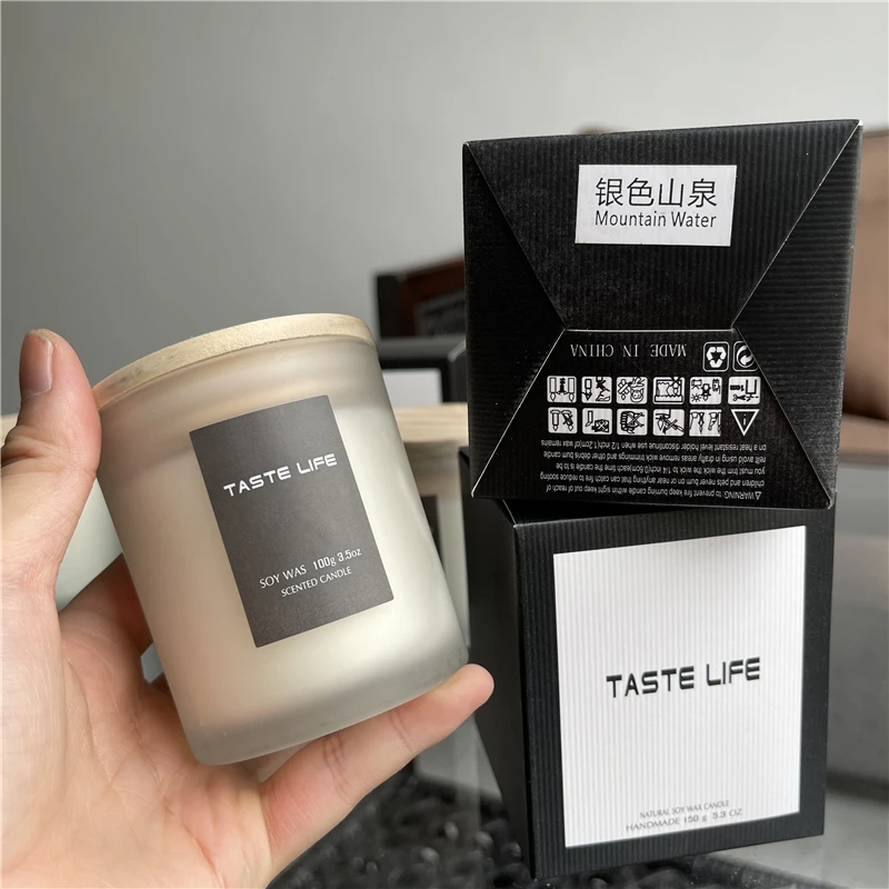 Романтическая свеча ручной работы креативный бездымный аромат соевая