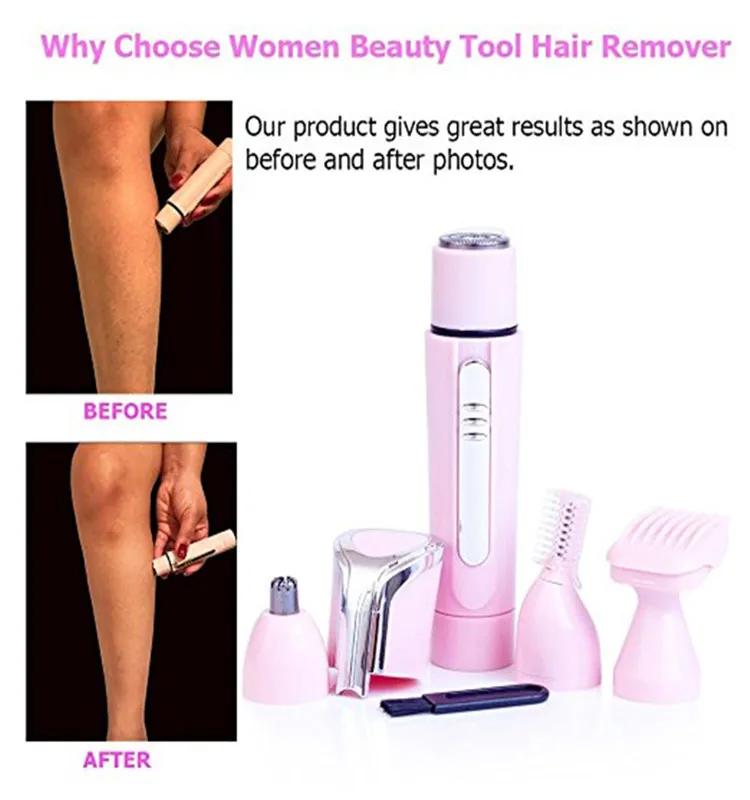 

Multifunctional Mini Hair Removal 4 In 1 Epilator For Women Professional Portable Hair Shaving Tools Home Use Device Shaver