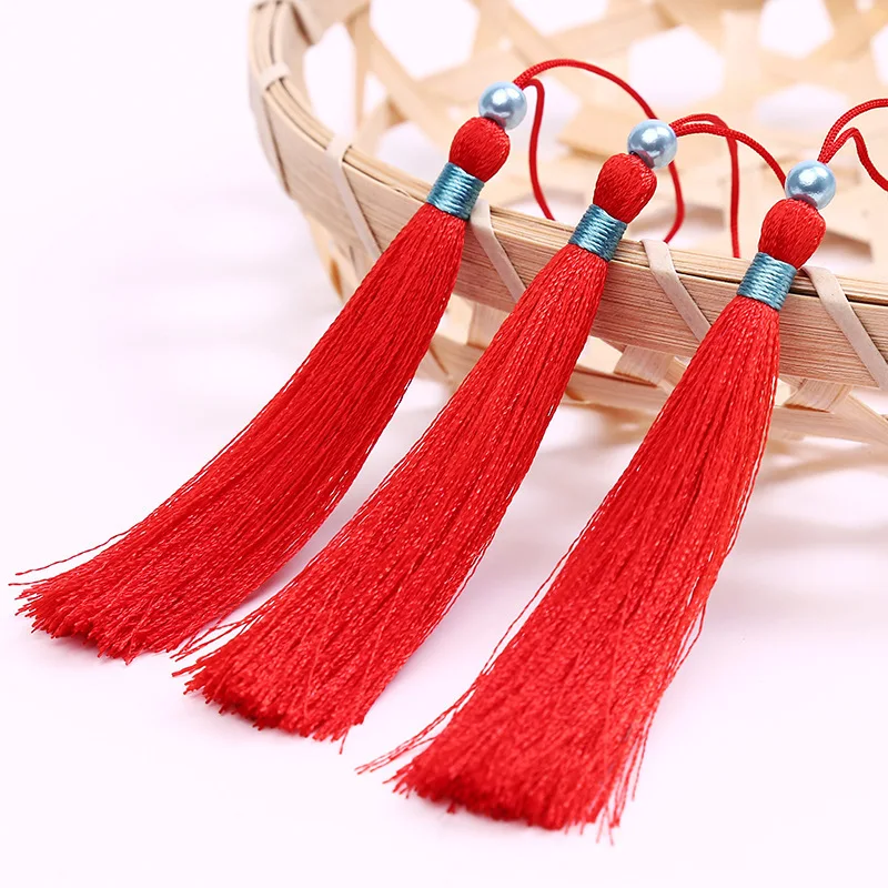 20 шт./лот полиэстер шелк кисточка отделка ювелирное изделие бисер жемчуг для