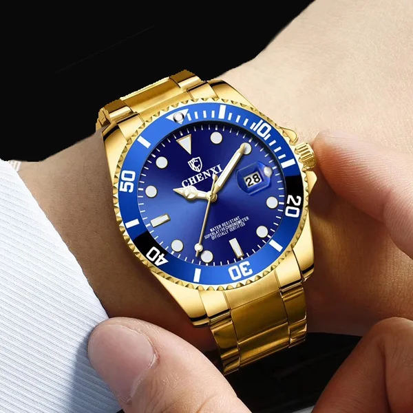 Часы наручные мужские кварцевые из нержавеющей стали роскошные брендовые