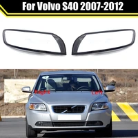 car front headlight transparent lampshade shell auto light glass lens cover headlamp case lamp caps for volvo s40 20072012