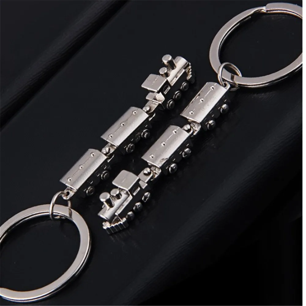 Брелок для ключей мужчин и женщин металлическая модель поезда из сплава