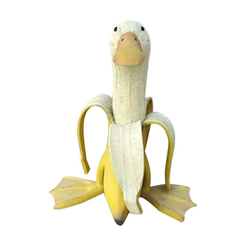 

Practical and durable toys Banana Duck Garden Sculpture Outdoor Decoration, Whimsical Creativity Peeled Banana Duck Sculpture