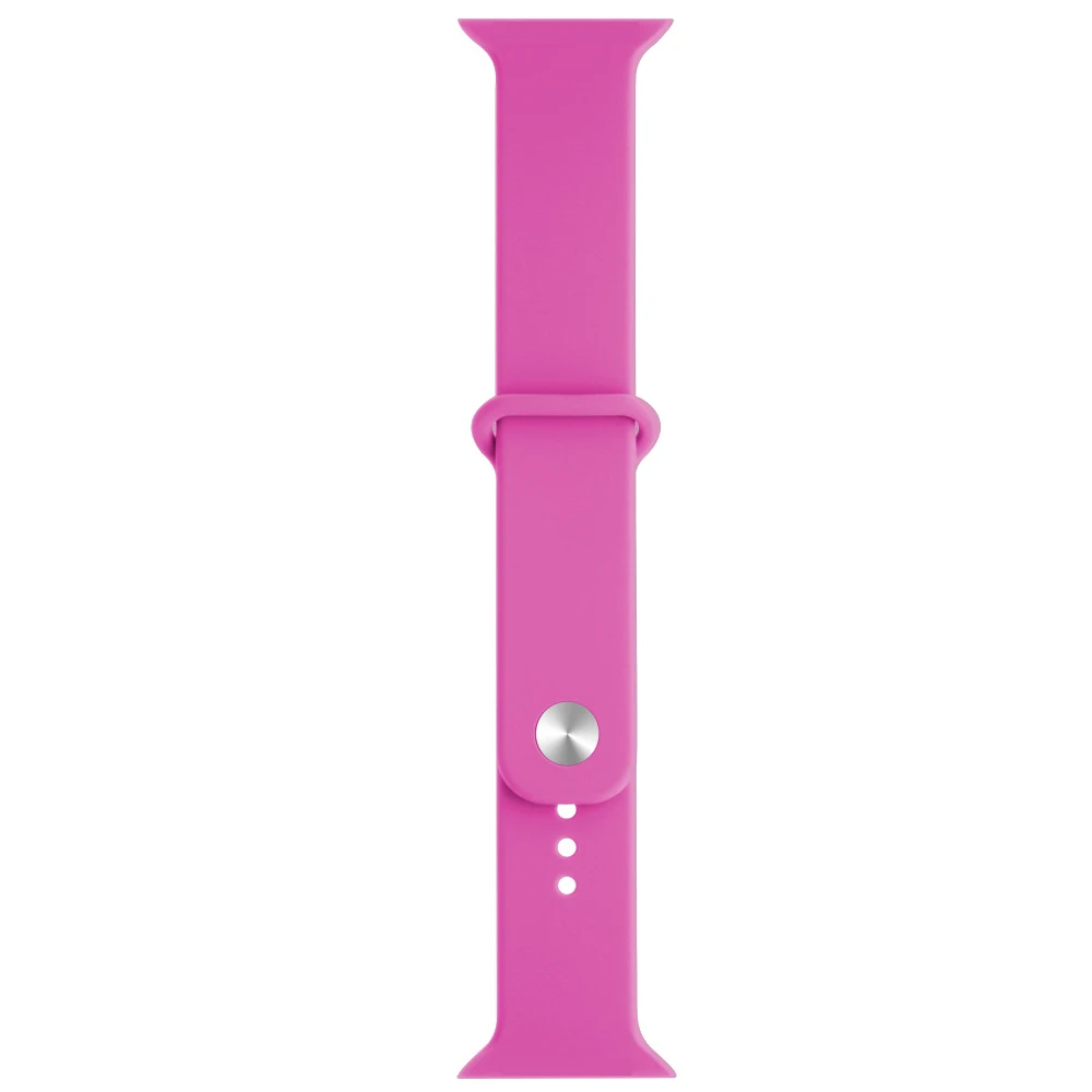 rose red Ремешок для iwatch серии 4 40 мм 44 мм для Apple Watch серии 4 3 38 мм 42 мм мягкий силиконовый дышащий сменный спортивный ремешок - Цвет: rose red