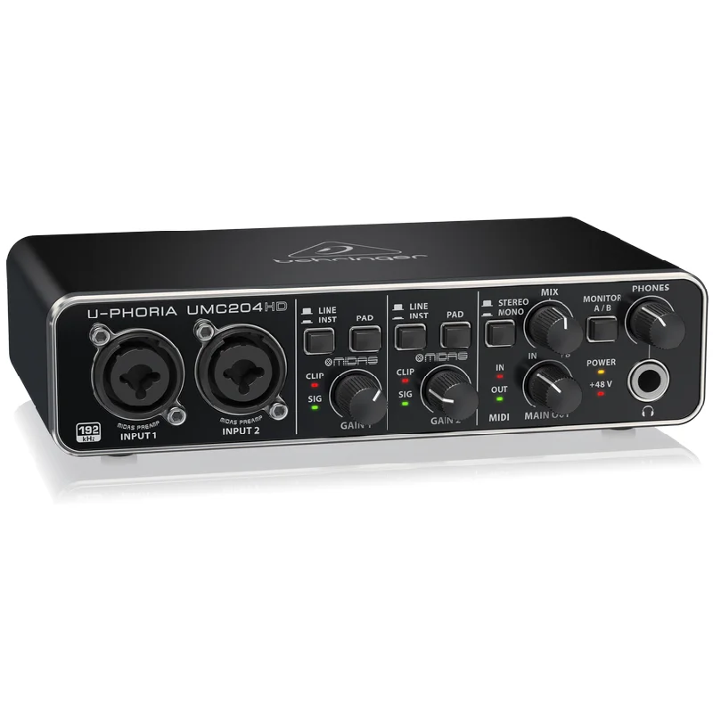 100% оригинальная новая звуковая карта Behringer UMC204HD независимая внешняя