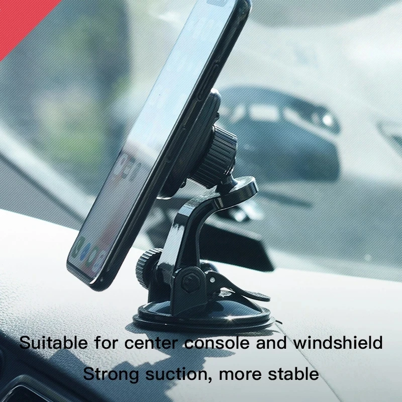Hoco Magnetic Car Sucker Phone Holder For iPhone 12 Pro Max Magnet GPS Windshield Holder For Samsung S20 S21 A52 A72 Car Holder