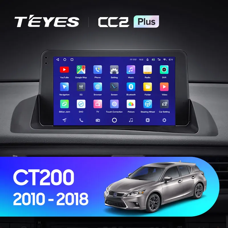 TEYES CC2L и CC2 Plus Штатная магнитола For Лексус СТ 200h A10 Lexus CT CT200 CT200h 2010 - 2018 Android до 8-ЯДЕР 6 +