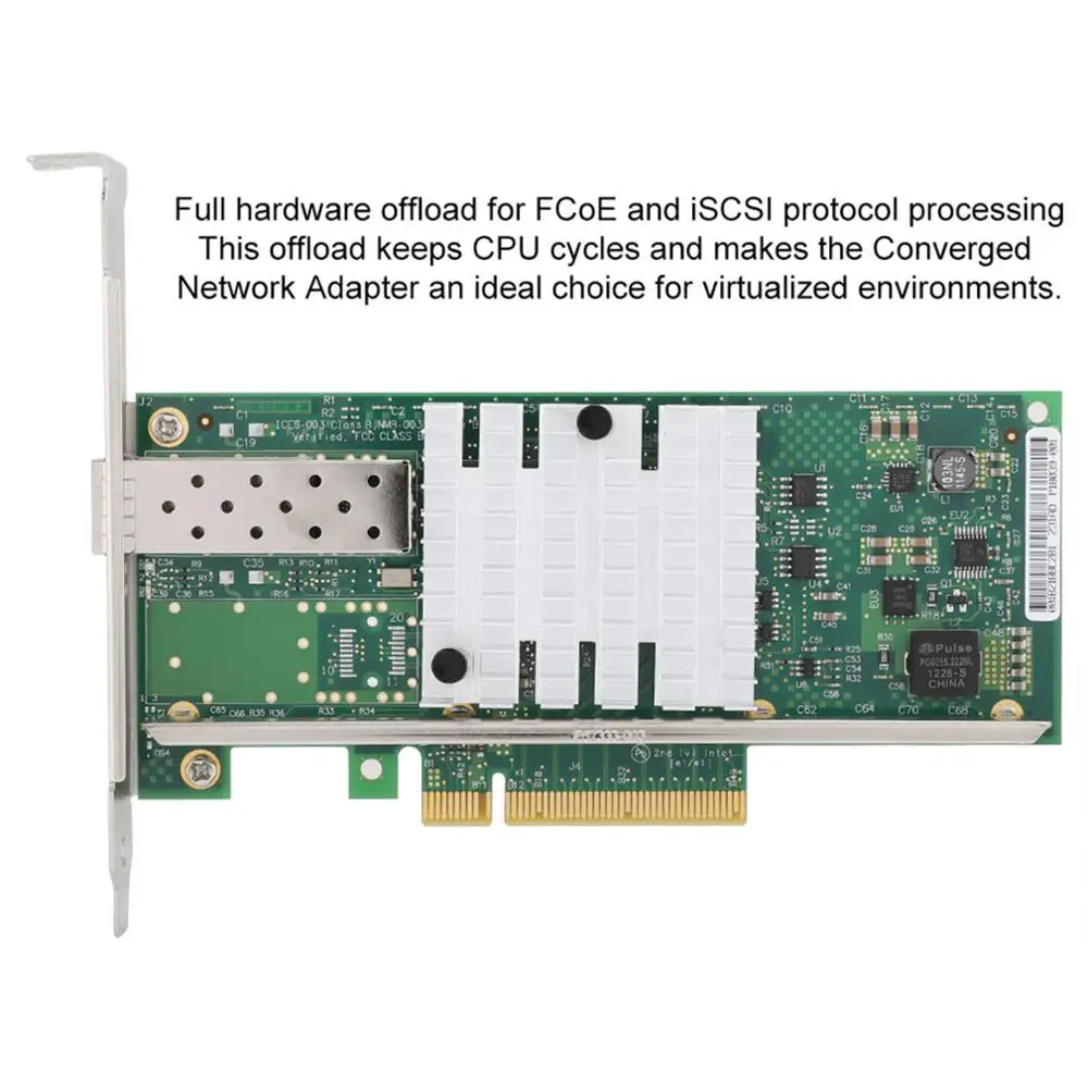 Для INTEL X520 DA1 82599EN PCI E 10G SFP волоконная сетевая карта Ethernet серверный адаптер|Сетевые
