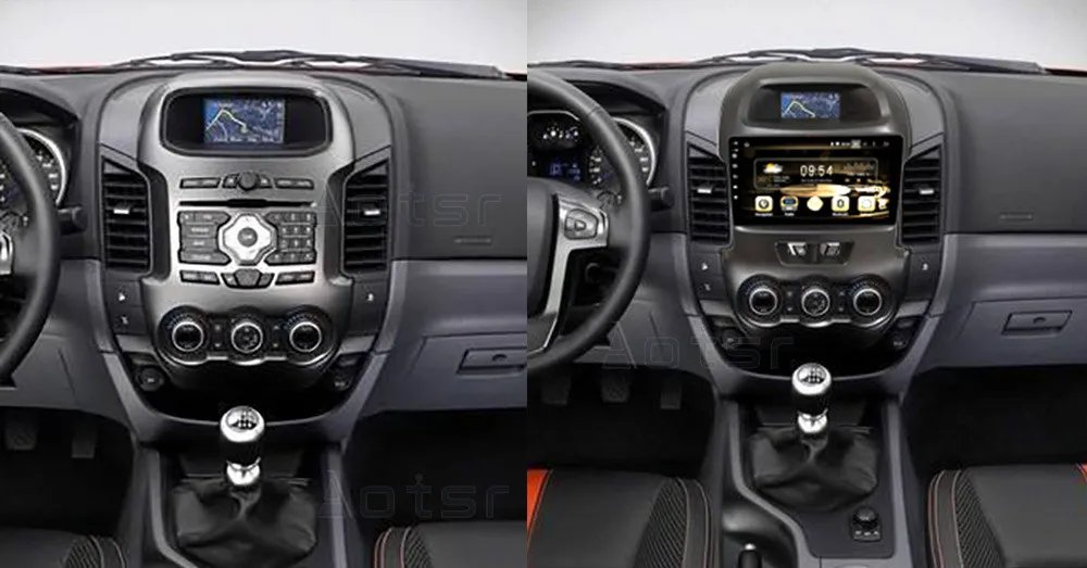 Android 9 с IPS DSP Carplay 8 Core 4 + 64 ГБ Автомобильный мультимедийный плеер без DVD для Ford Ranger F250