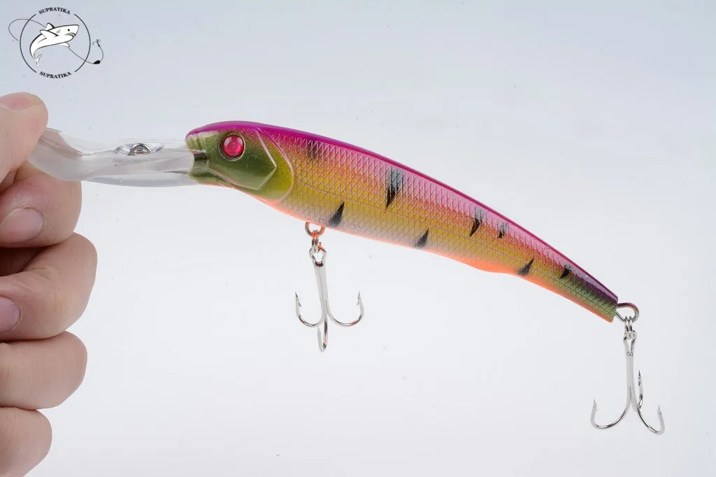 

1Pcs Wobblers Minnow Sea Fishing Lures Bait 16.5cm/27.9g Long Lip Artificial Hard Isca Swim Baits With 2 Treble Hooks