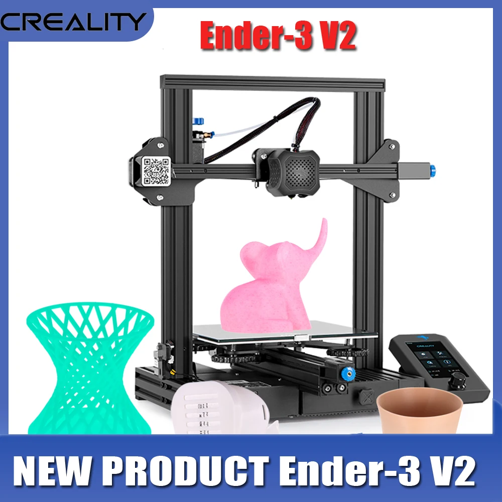 3D принтер Creality Ender 3 V2 набор сделай сам бесшумная материнская плата обновление