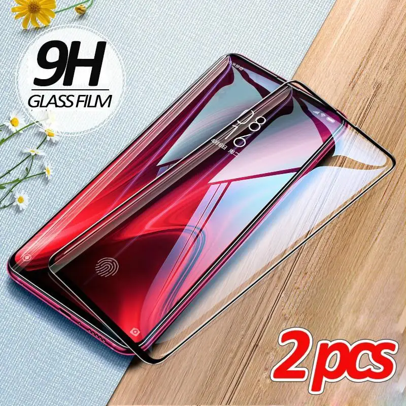 2 шт Полное закаленное стекло для Redmi Note 8 7 6 5 Pro K20 9T протектор экрана Xiaomi Mi9T CC9 A3 Lite
