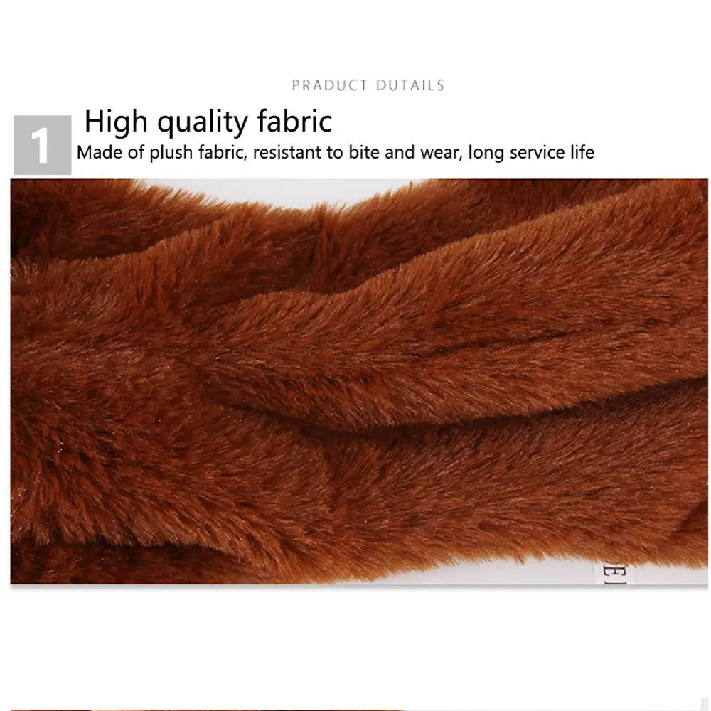 

Animal Shaped No Filling Dog Toys with Squeaker inside No Filling No Mess Plush Animal Shaped Dog Chewing Toys for Small Dog