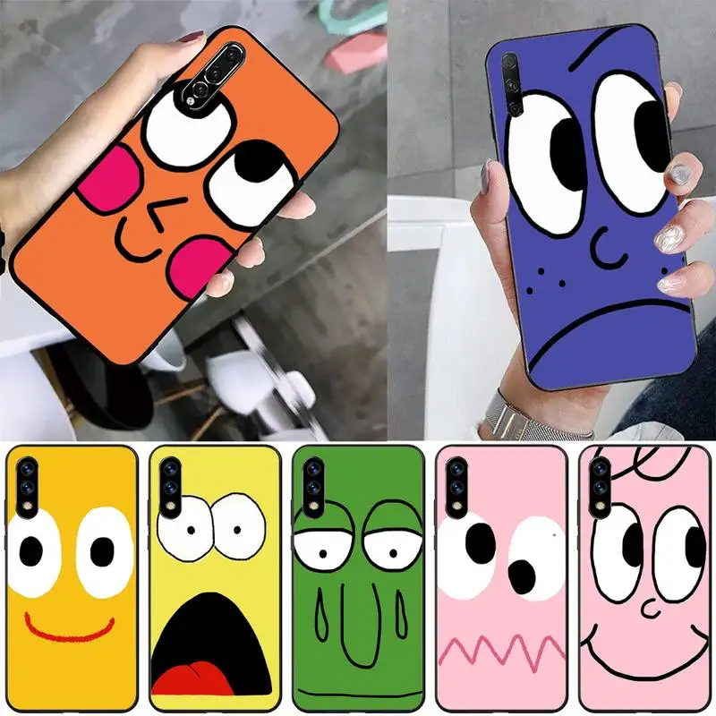 

2D Funny Face Phone Case For Huawei G7 G8 P7 P8 P9 P10 P20 P30 Lite Mini Pro P Smart Plus Cove Fundas