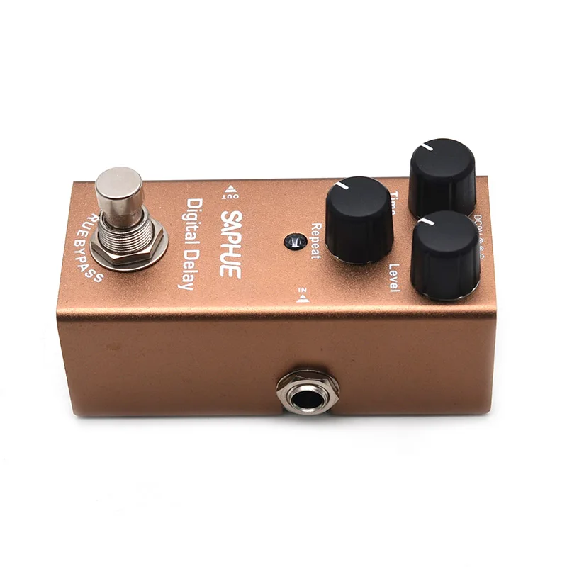 saphue elektrische gitarre digital delay pedal zeitebenewiederholen knopf wirkung pedal mini einzigen typ dc 9v true bypass free global shipping