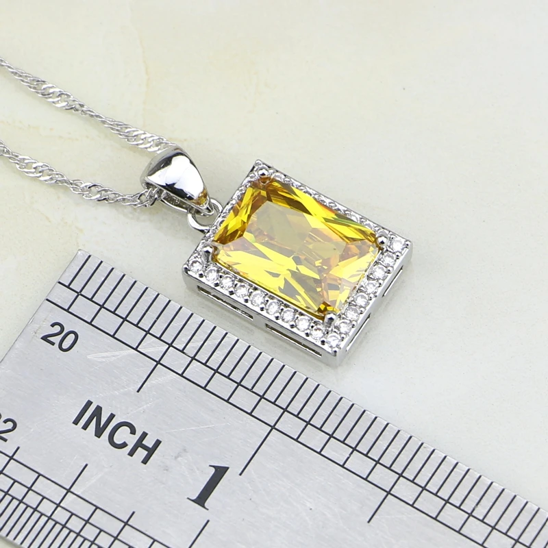 Женская цепочка с кулоном из серебра 925 пробы фианитом|pendants for women|925 sterling silver pendant925