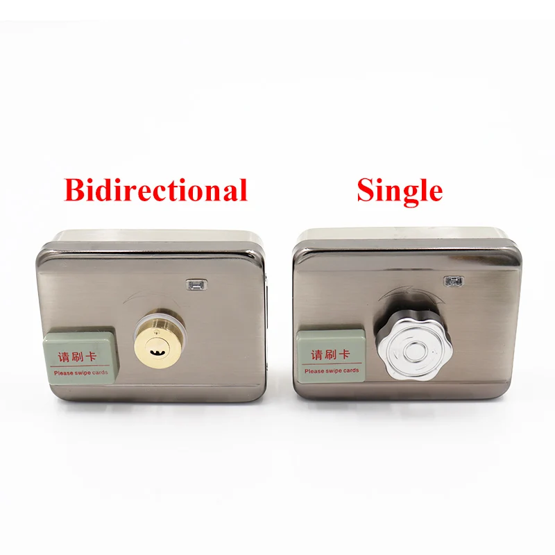 singledouble access door gate access control system electronic integrated rfid motorized lock with rfid reader 20pcs id tags free global shipping