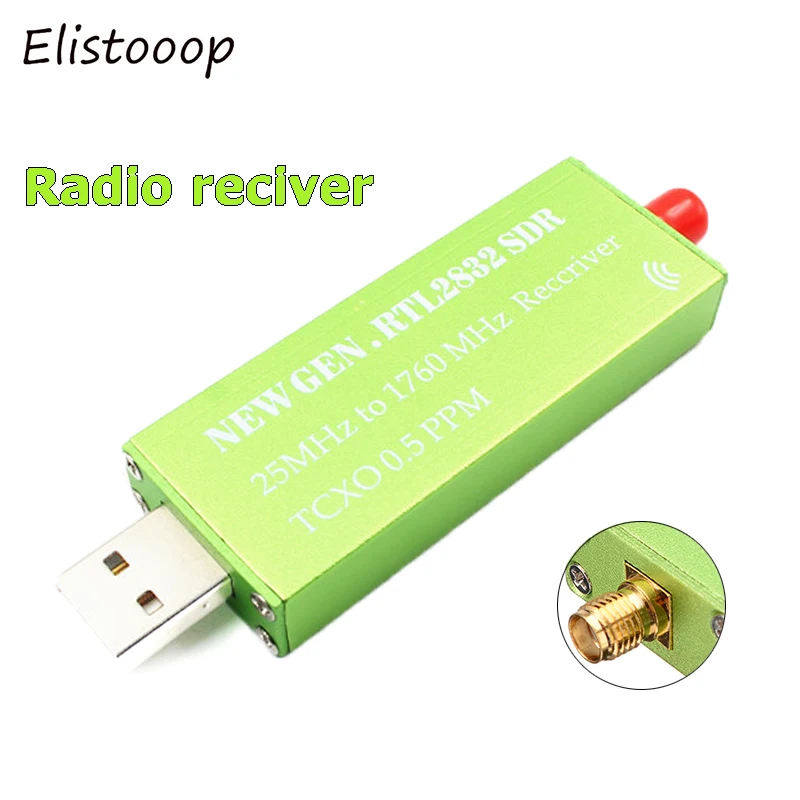 ТВ-приемник SDR с поддержкой USB 2 0 RTL 5 PPM TCXO RTL2832U R820T2 от 25 МГц до 1760 ТВ-тюнер приемник