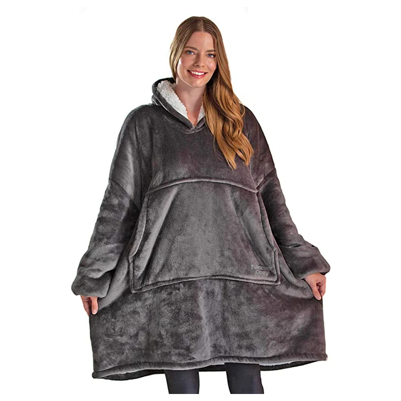

Blanket with Sleeves Women Oversized Winter Hoodie Fleece Warm Hoodies Sweatshirts Giant TV Blanket Women Hoody Robe Couple Men