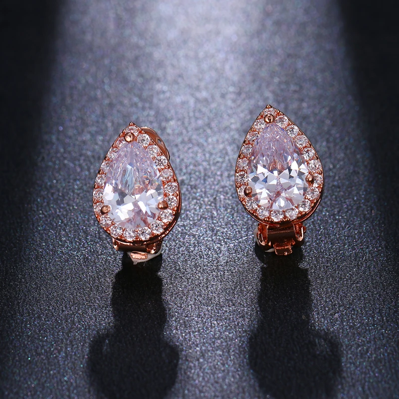 

Модные серьги в форме капли воды с кристаллами циркония, блестящие кристаллы, свадебные украшения, подарок для женщин, оптовая продажа