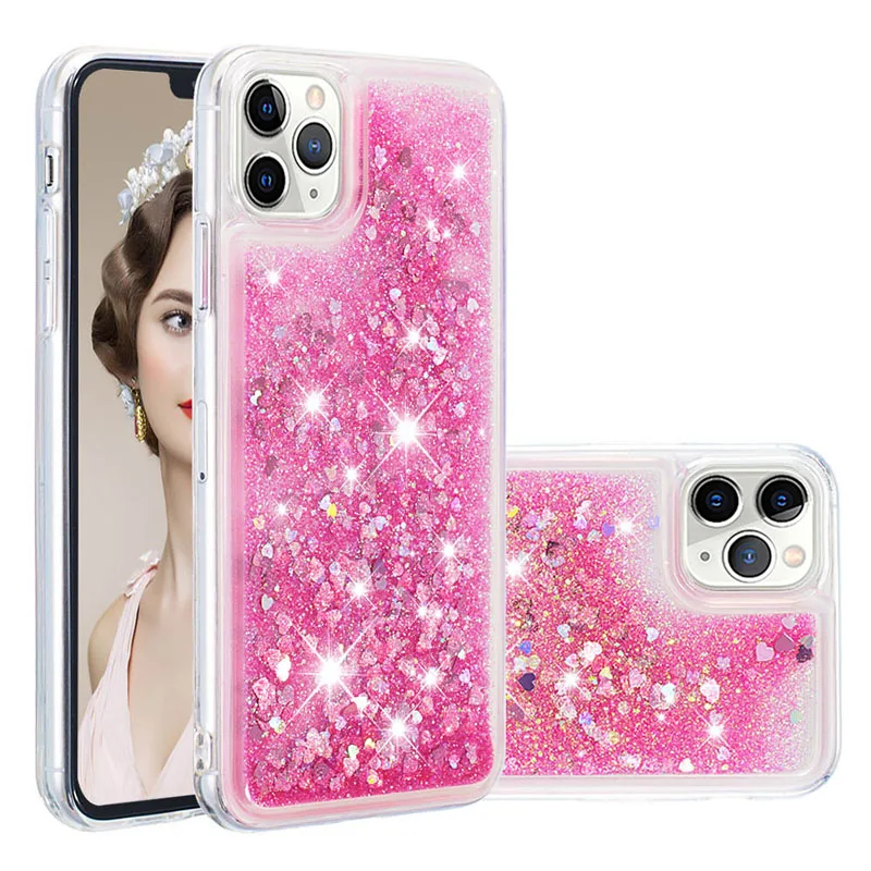 ТПУ динамический жидкостный Мягкий силиконовый чехол для iPhone 11Pro max Xr XS 6 Чехол для samsung S8 S9PLUS S7Edge Note 10 PRO 8