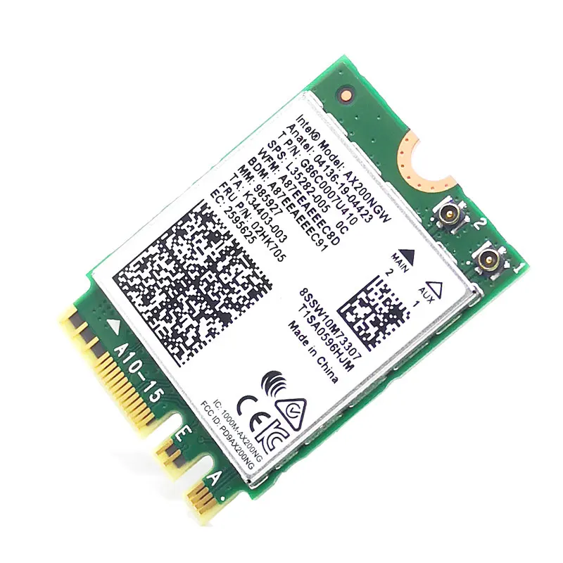 Беспроводной M.2 Wifi 6 Intel AX200 2974 Мбит/с Bluetooth 5 1 Wlan 802.11ax MU MIMO NGFF Wi Fi карта AX200NGW|Сетевые