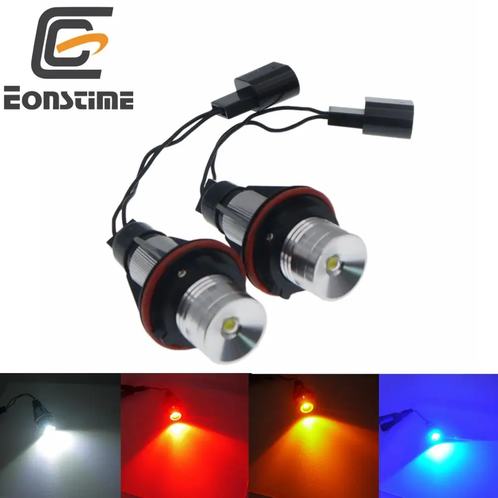 Eonstime 2Pcs 5W Error Free LED Angel Eyes Marker Lights Bulbs For BMW E39 E53 E60 E61 E63 E64 E65 E66 E87 525i 530i XI 545i M5