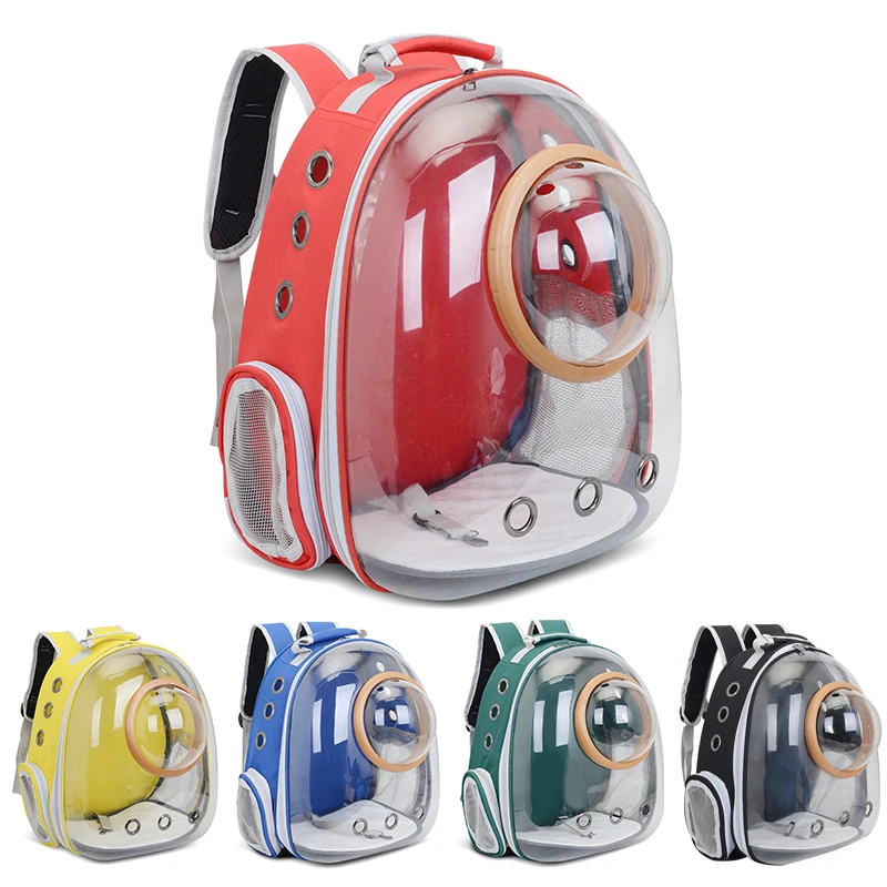 Рюкзак переноска для домашних животных воздухопроницаемая дорожная прозрачная